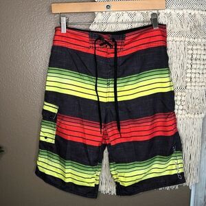 O’Neill Striped Board Shorts Size 29